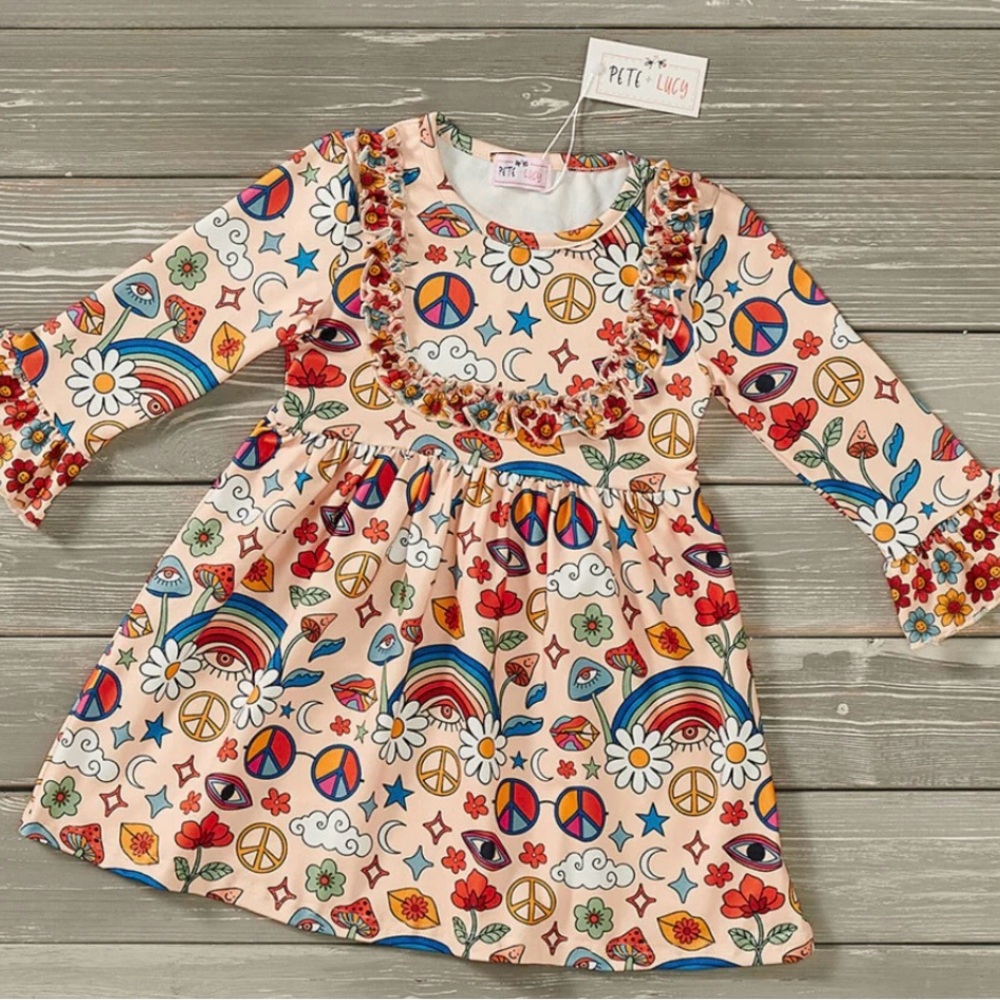 NWT Pete + Lucy Flower Child Dress